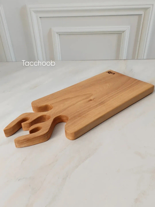 تخته گوشت و تخته سرو چوبی