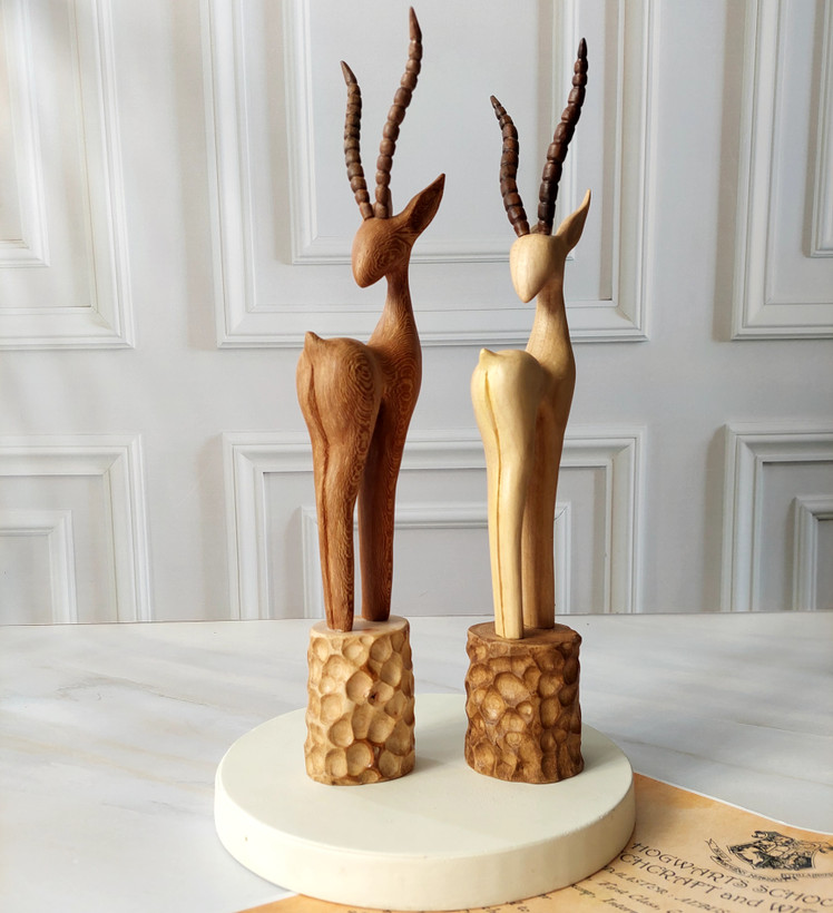 غزال چوبی دستساز