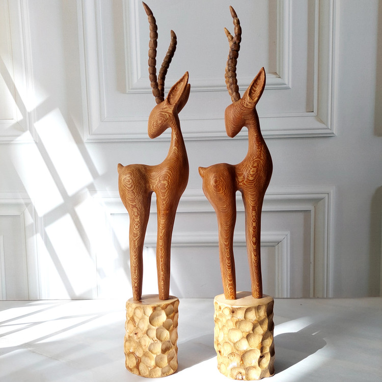 غزال چوبی دستساز