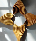 ملاقه ی چوبی آبگریز چوب گردو طرح دم ماهی